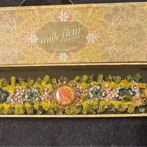 Mille Fleur Vintage Victorian Revival Beaded Bracelet by Two's Company.